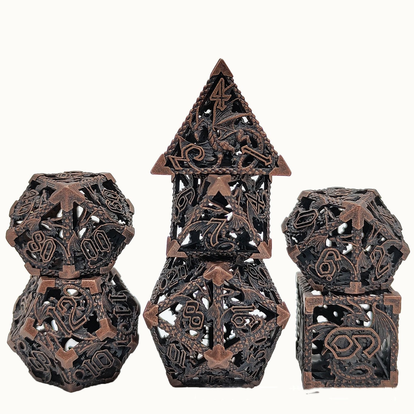 Metal Dice Set | Hollow | 7-Piece