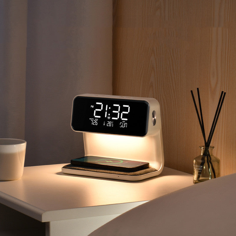 Smart Bedside Hub | 3-in-1 Charger & Alarm Clock | Adjustable LED Lighting
