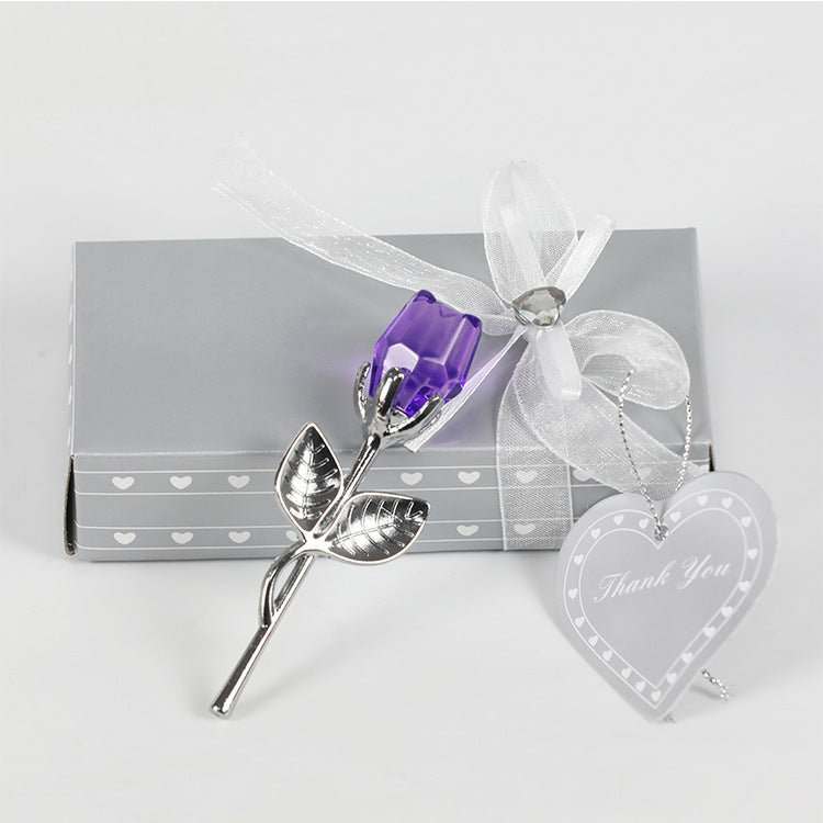 Crystal Art Rose | Decorative Crystal Rose |Premium Display Piece