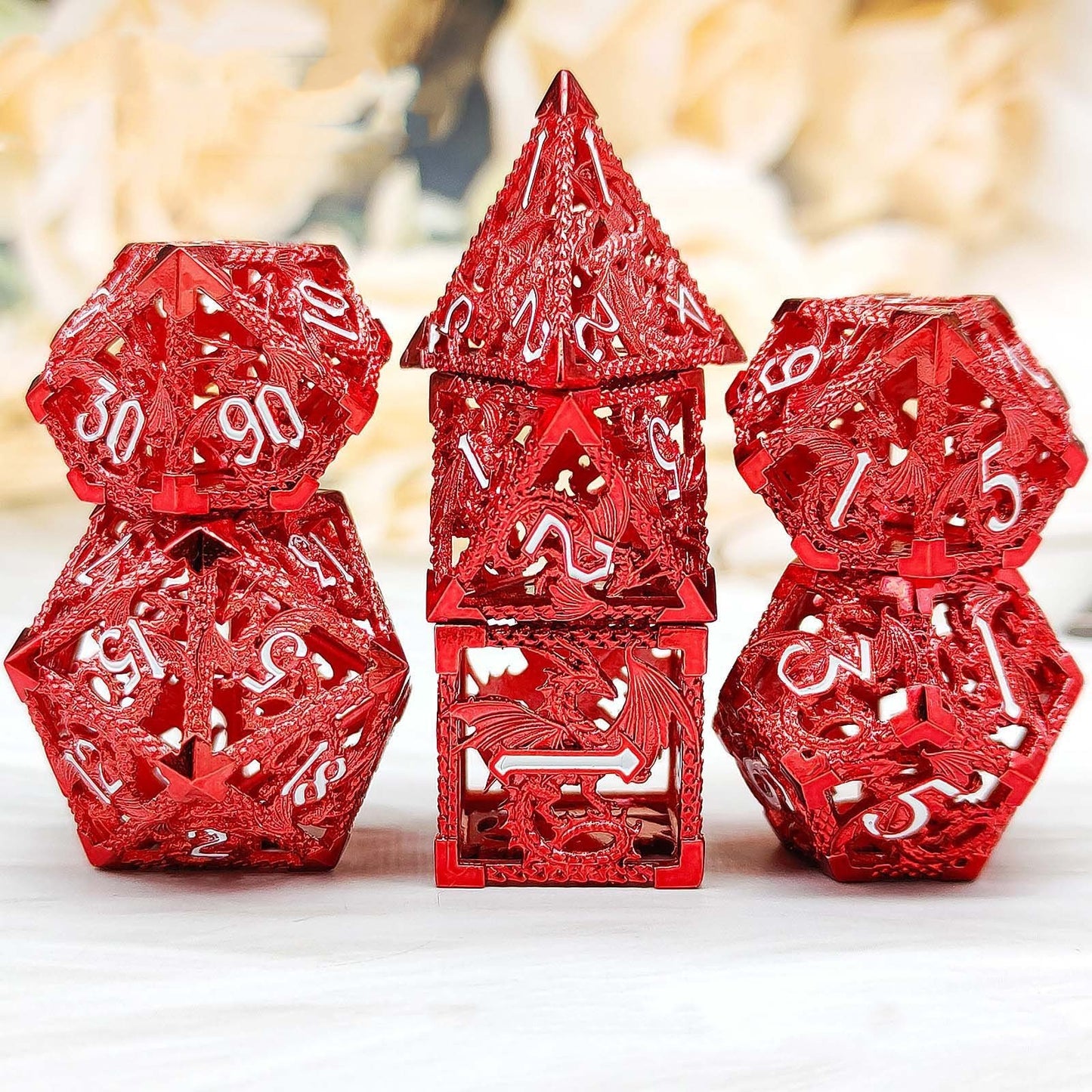 Metal Dice Set | Hollow | 7-Piece