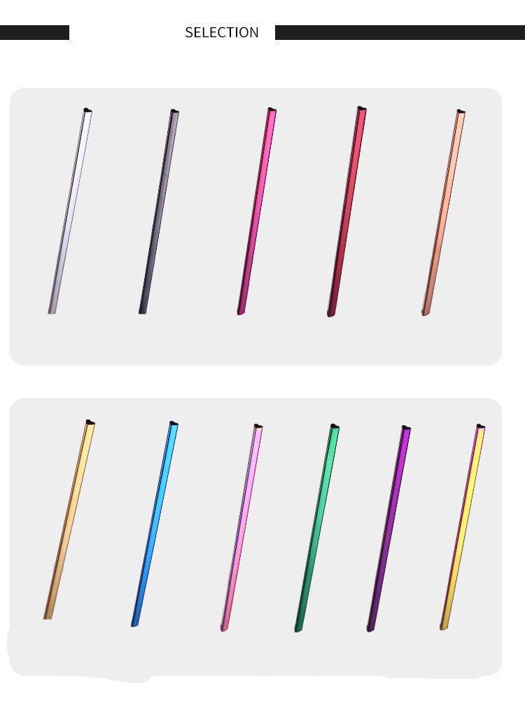 Heart-Shaped Metal Straw Set | Reusable Straws | Dishwasher Safe & Portable
