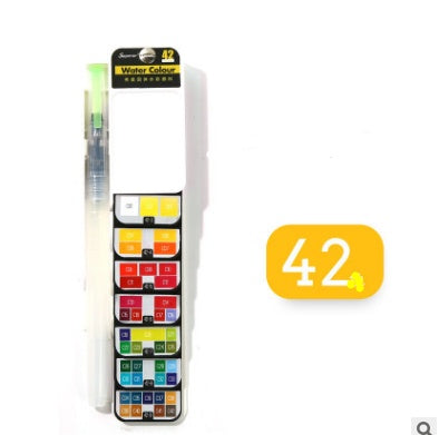 Portable Watercolor Set | Vivid Color | Pocket-Sized with Brush & Palette