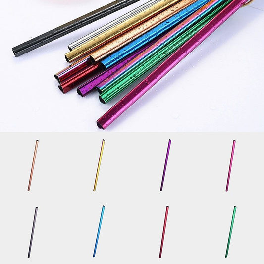 Heart-Shaped Metal Straw Set | Reusable Straws | Dishwasher Safe & Portable