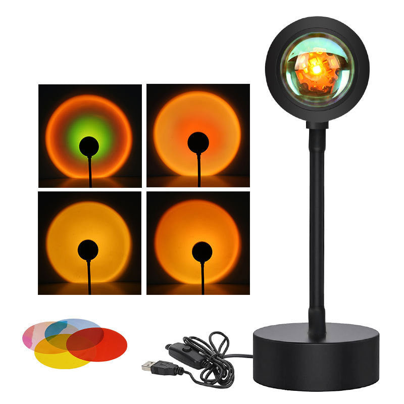 Sunset Projector Light | 4 Adjustable Light Modes | Durable Iron Shell Design