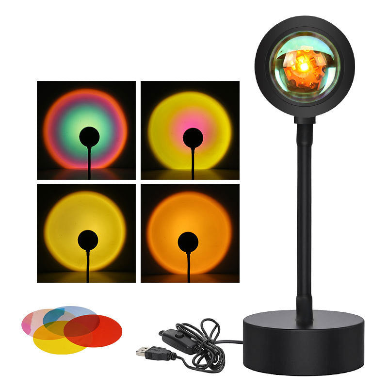 Sunset Projector Light | 4 Adjustable Light Modes | Durable Iron Shell Design