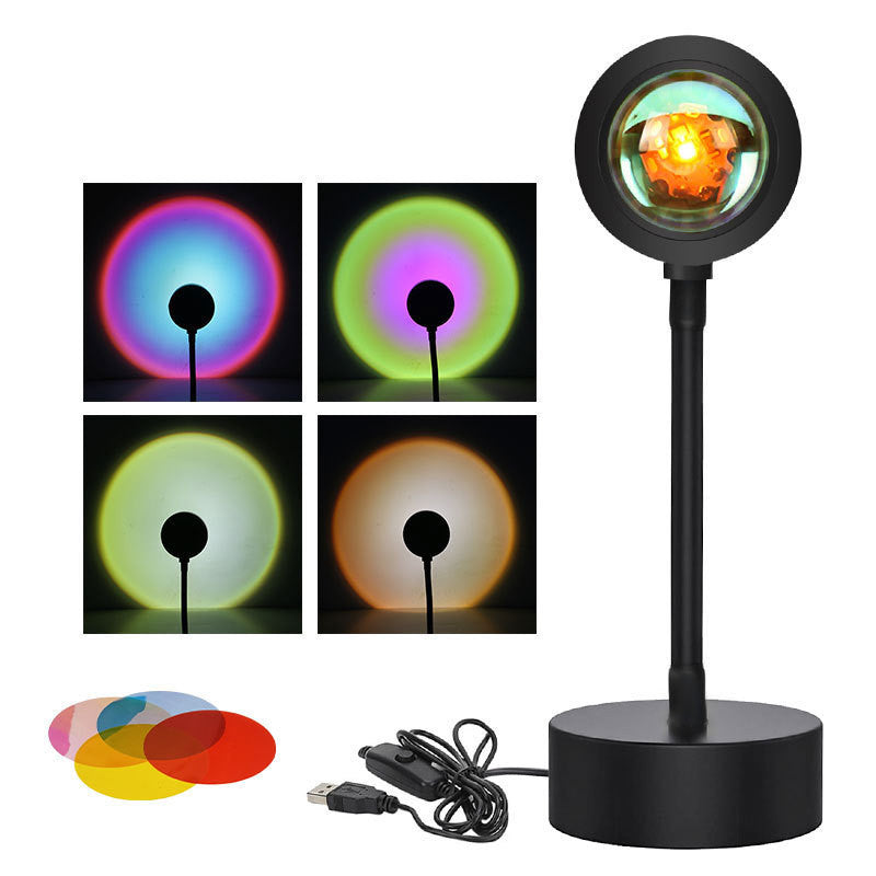 Sunset Projector Light | 4 Adjustable Light Modes | Durable Iron Shell Design
