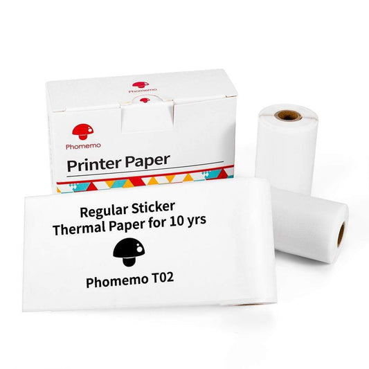 Phomemo T02 Mini Pocket Printer | Ink-Free Bluetooth Printing | Multi-Language App Support