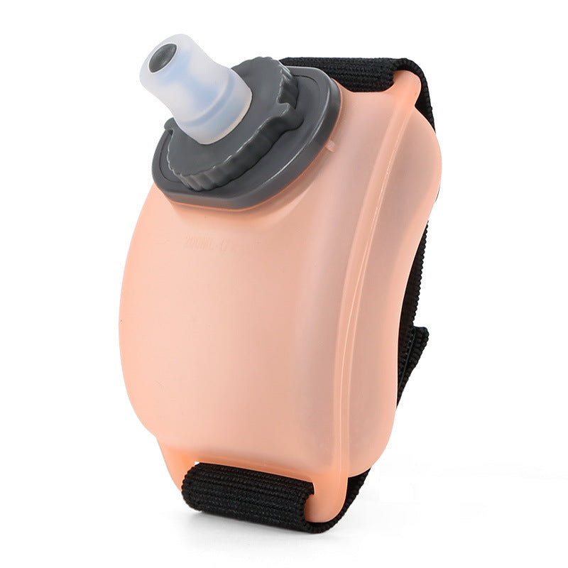 Running Wrist Water Bottle | 200ml Hands-Free Design | Food-Grade Silicone Bite Valve