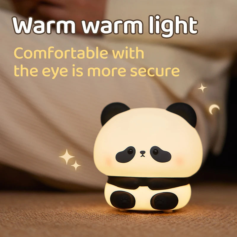 Touch Control Panda Night Light | Flexible Squishy Body | Automatic Sleep Timer