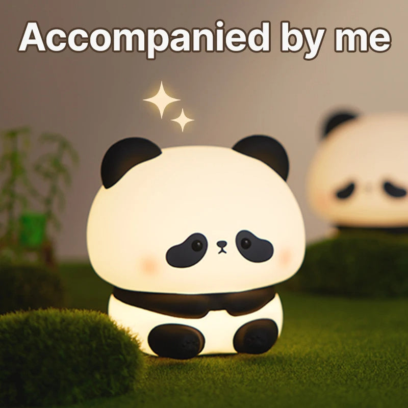 Touch Control Panda Night Light | Flexible Squishy Body | Automatic Sleep Timer
