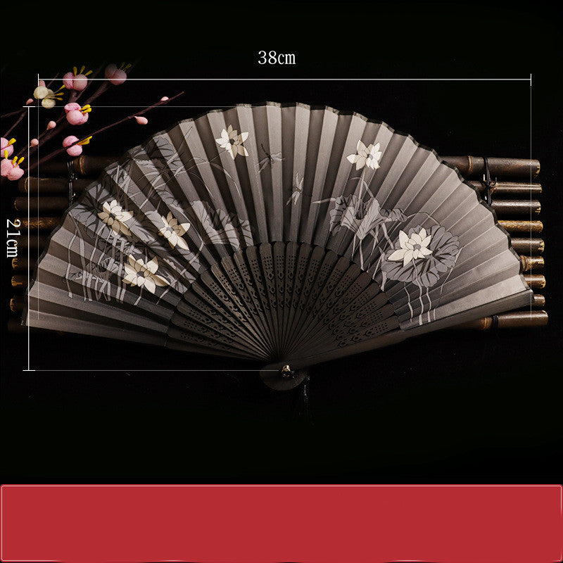 Vintage Hand Fan | Chinese-Japanese Folding Style | Smooth Operation for Performance