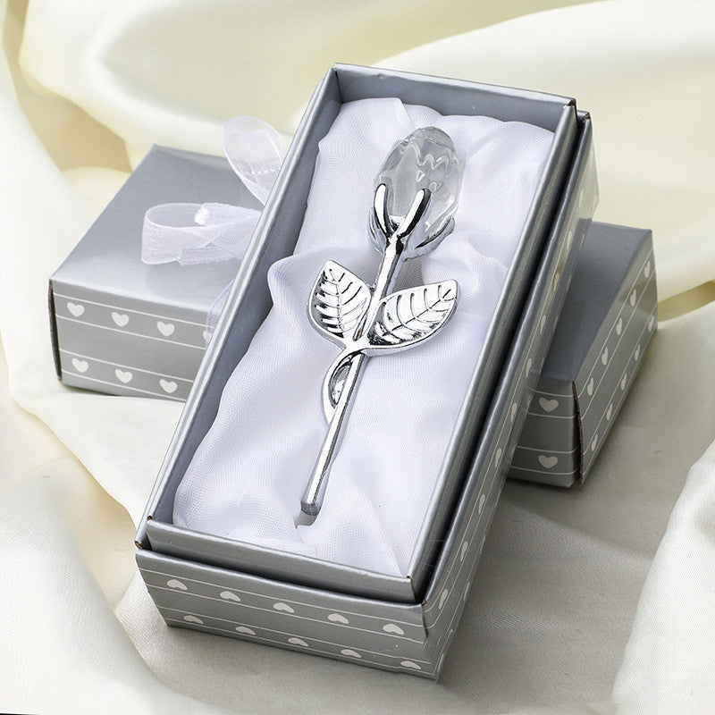 Crystal Art Rose | Decorative Crystal Rose |Premium Display Piece