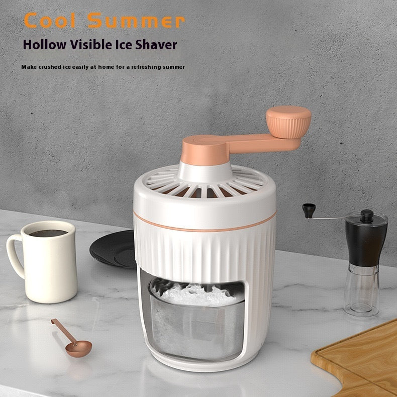 Manual Ice Shaver | Compact Portable Design | Detachable Easy-Clean Parts