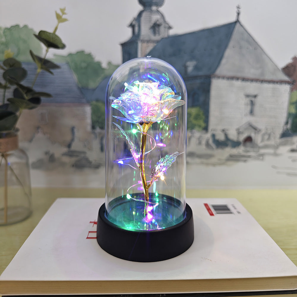 Eternal Crystal Rose | Universal Symbol of Love | Elegant Home Centerpiece