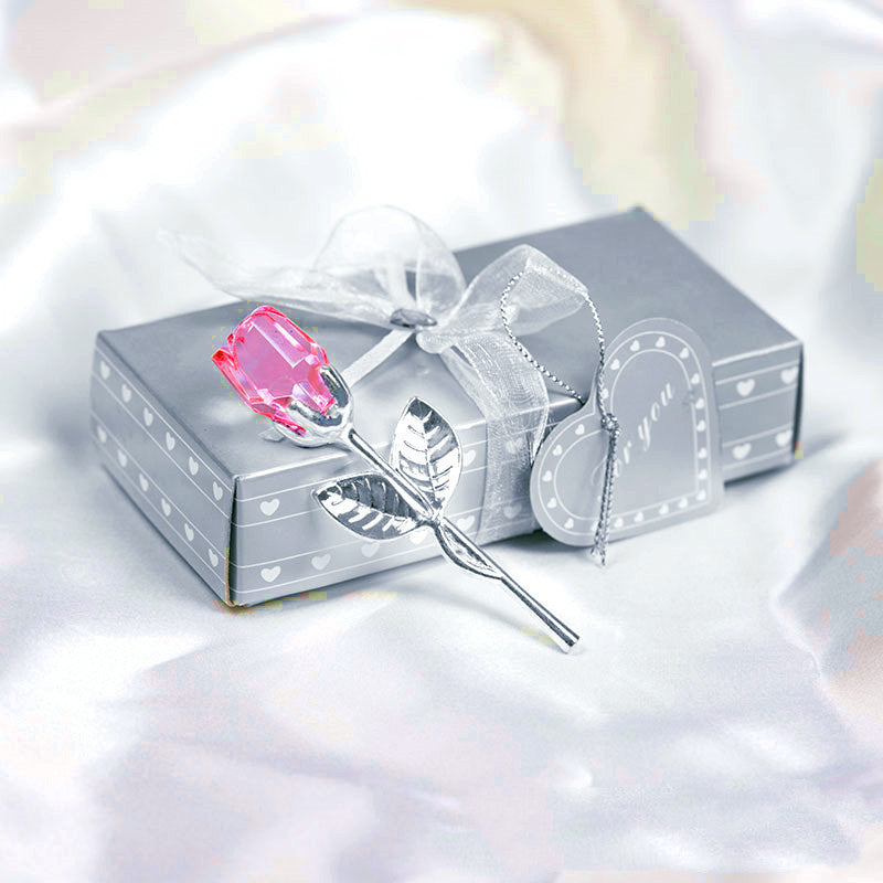 Crystal Art Rose | Decorative Crystal Rose |Premium Display Piece