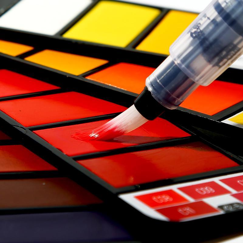 Portable Watercolor Set | Vivid Color | Pocket-Sized with Brush & Palette