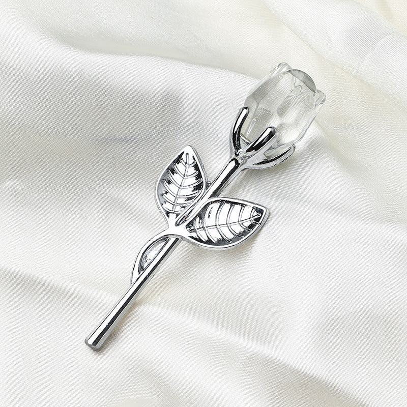 Crystal Art Rose | Decorative Crystal Rose |Premium Display Piece