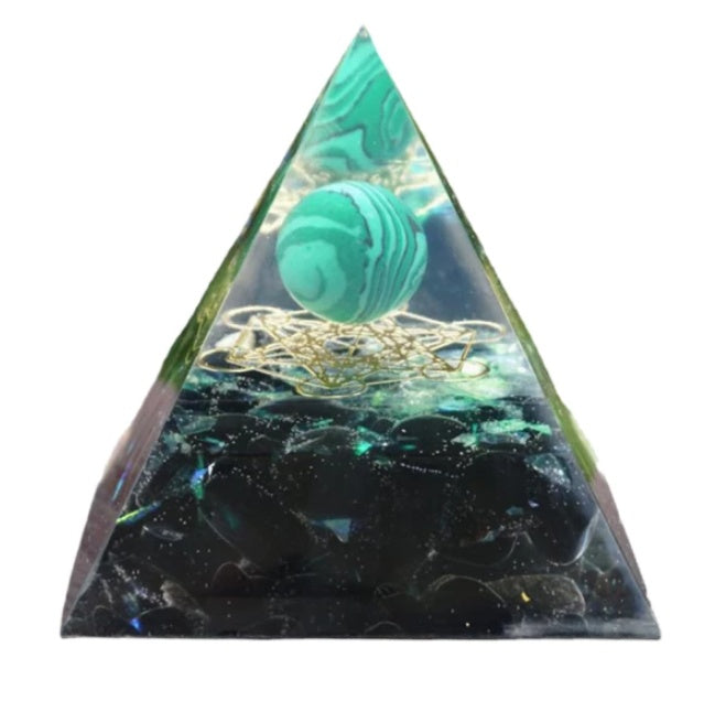 Orgone Pyramid | Handmade Resin & Copper Energy Generator | Feng Shui & EMF Protection