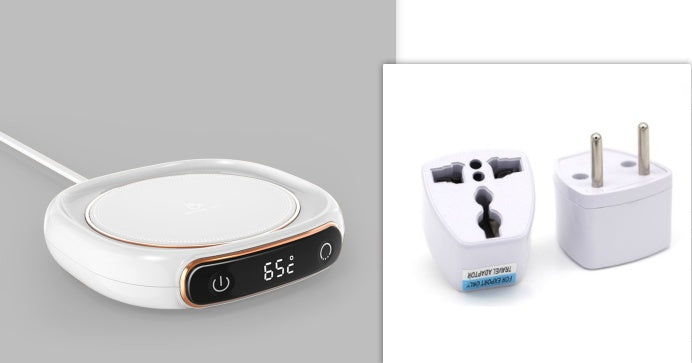 Sleek Mug Warmer Coaster | Fast-Heating Plate | Universal Drink Compatibility