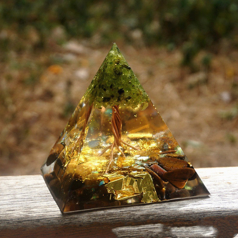 Orgone Pyramid | Handmade Resin & Copper Energy Generator | Feng Shui & EMF Protection