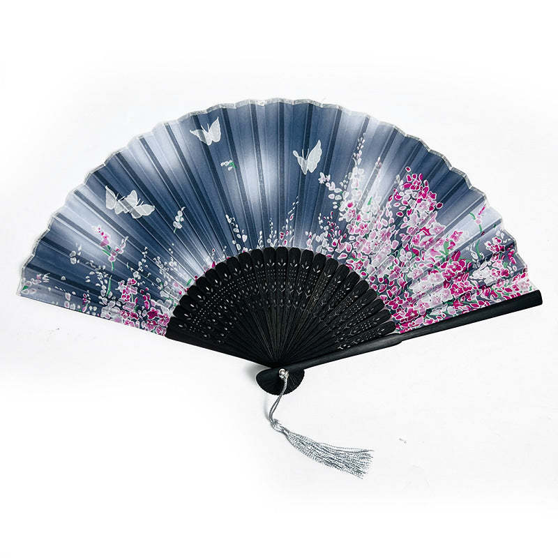 Vintage Hand Fan | Chinese-Japanese Folding Style | Smooth Operation for Performance