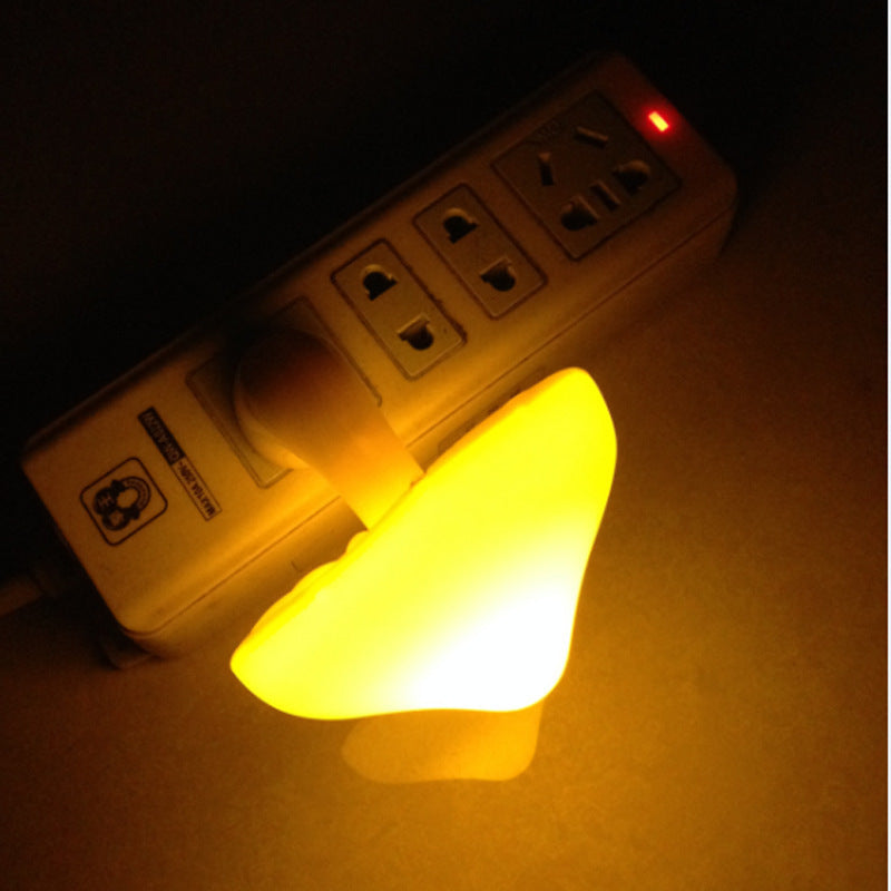 Auto Sensor Mushroom Night Light | Plug-In Light Activated | Warm White & Energy Saving