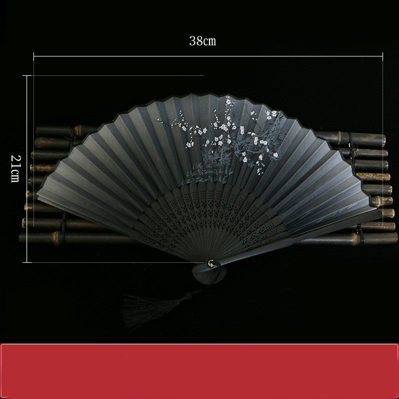 Vintage Hand Fan | Chinese-Japanese Folding Style | Smooth Operation for Performance