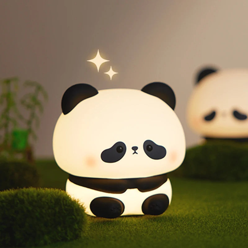Touch Control Panda Night Light | Flexible Squishy Body | Automatic Sleep Timer