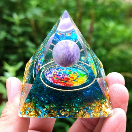 Orgone Pyramid | Handmade Resin & Copper Energy Generator | Feng Shui & EMF Protection