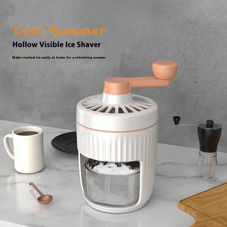 Manual Ice Shaver | Compact Portable Design | Detachable Easy-Clean Parts