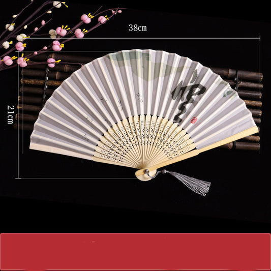 Vintage Hand Fan | Chinese-Japanese Folding Style | Smooth Operation for Performance