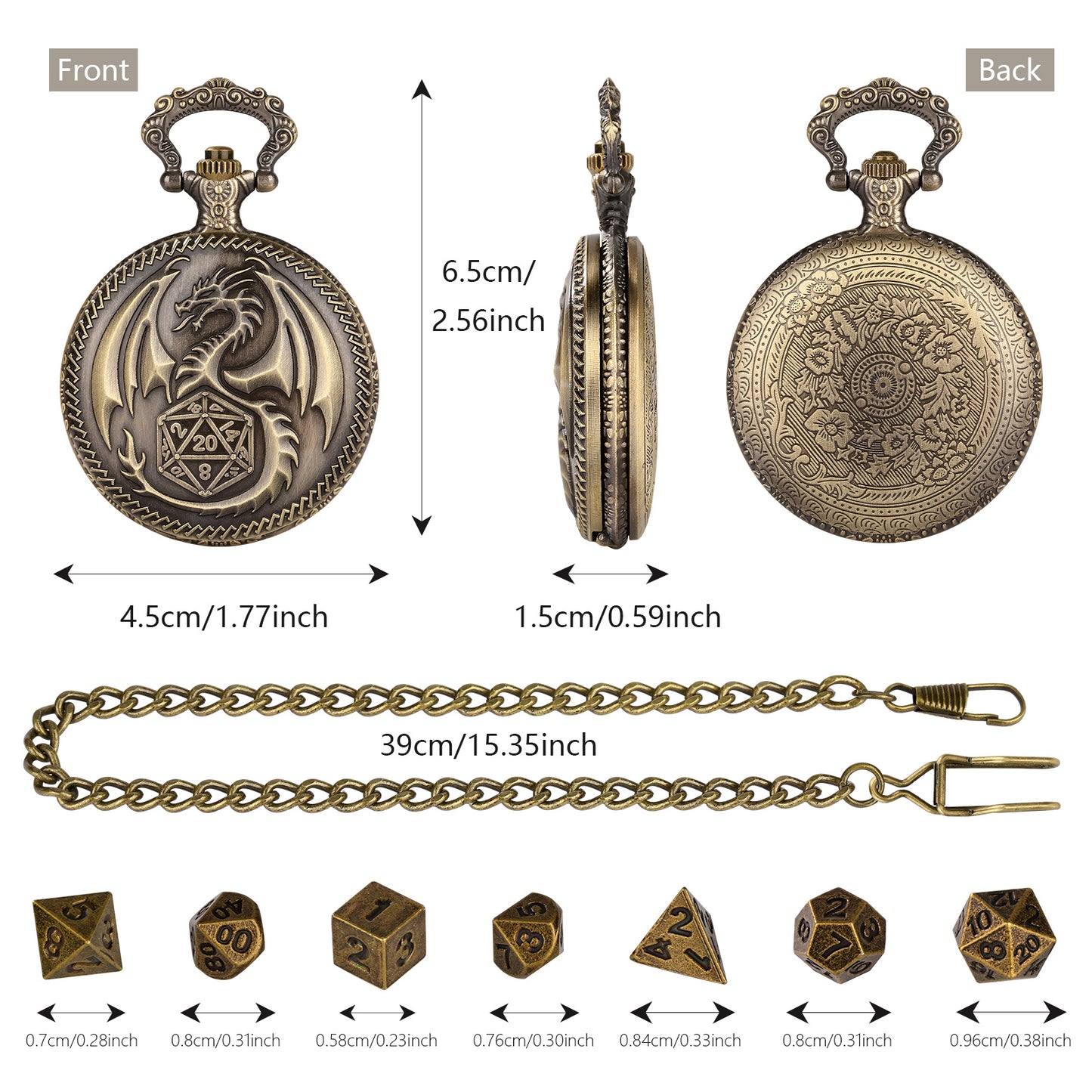 Dice Necklace | Mini Multi-Dice Pendant | Adjustable Cord