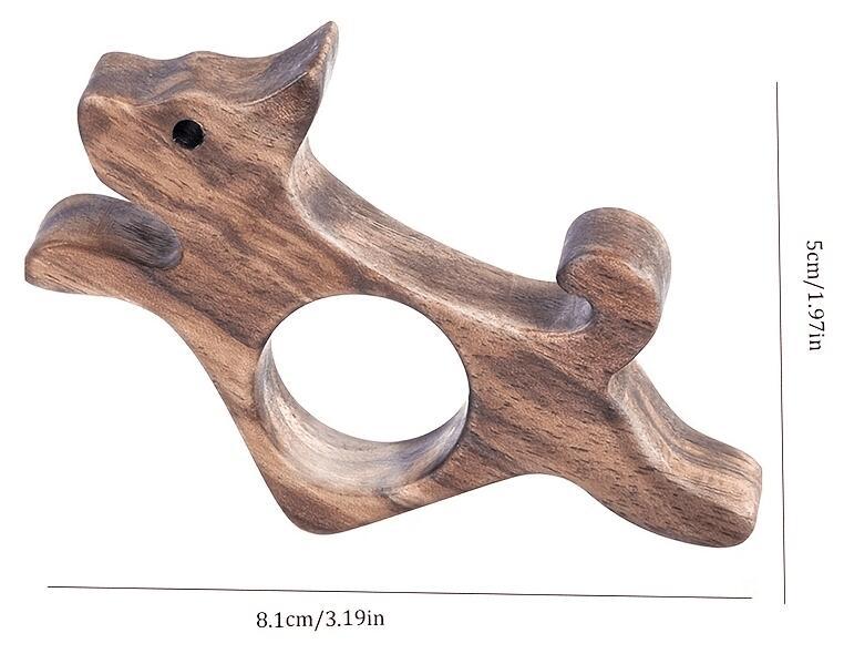 Wooden Page Holder | Ergonomic Thumb Design | Adorable Animal Silhouette