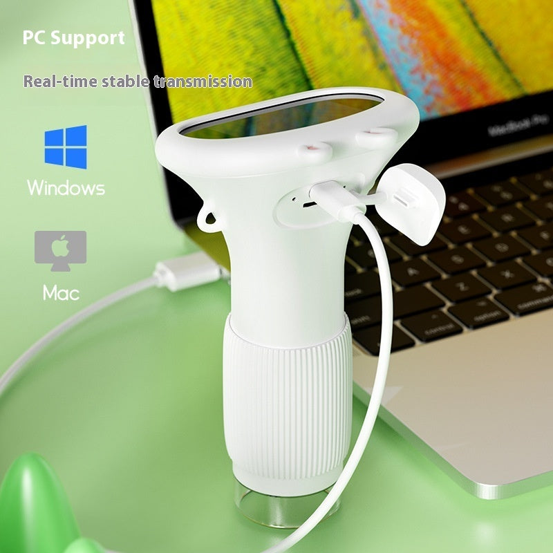 Portable Optical Microscope | 1000x Magnification | 8-LED Illumination & Video Recording