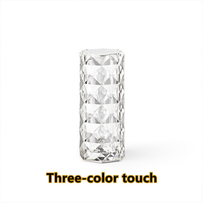 Crystal Table Lamp | 16 Color Touch Control | Remote & AC Power Operation