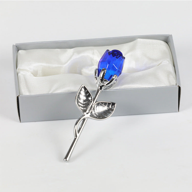 Crystal Art Rose | Decorative Crystal Rose |Premium Display Piece