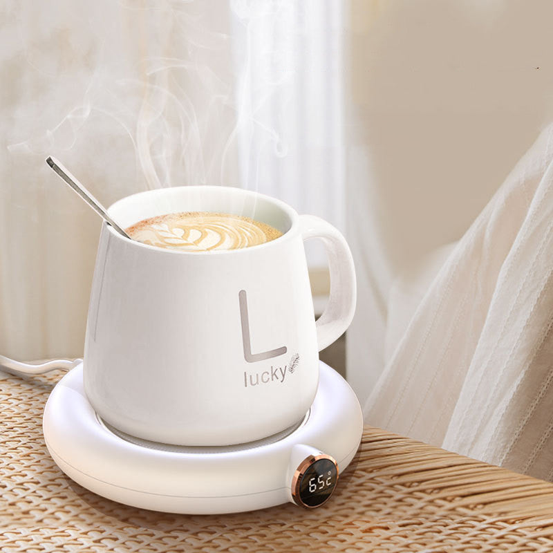 Sleek Mug Warmer Coaster | Fast-Heating Plate | Universal Drink Compatibility