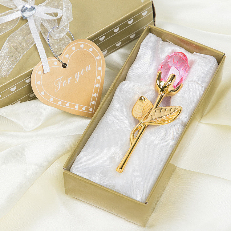 Crystal Art Rose | Decorative Crystal Rose |Premium Display Piece