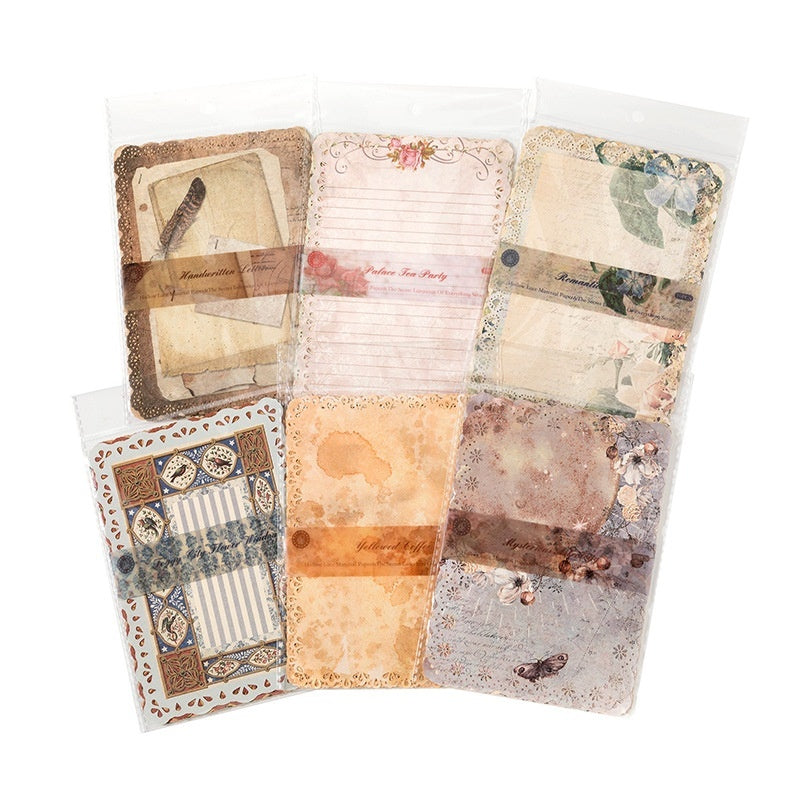 Vintage Scrapbook Paper Pack | Mixed Retro Designs | Premium Matte Finish