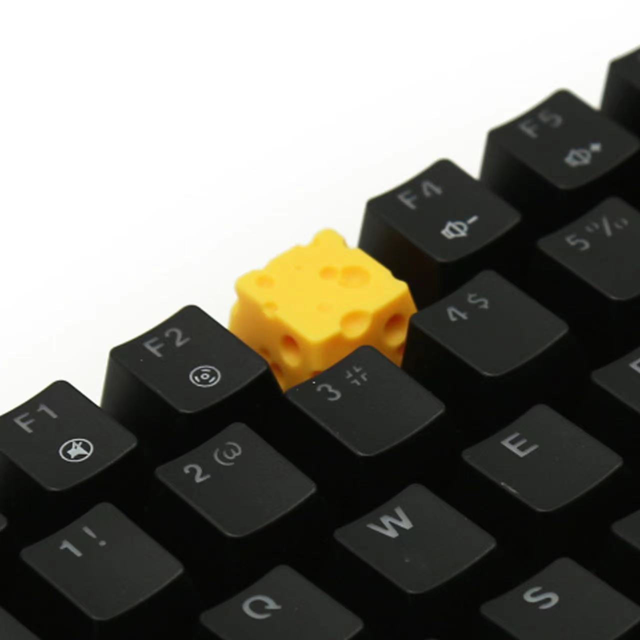Swiss Cheese Artisan Keycap | 3D Handcrafted Resin Design | Cherry MX Stem Compatible