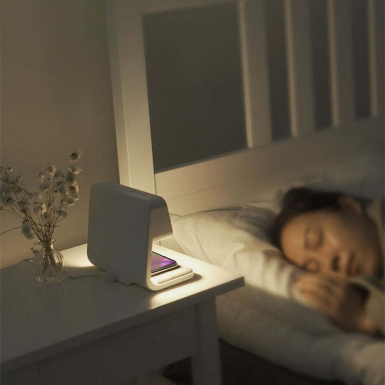 Smart Bedside Hub | 3-in-1 Charger & Alarm Clock | Adjustable LED Lighting