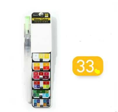 Portable Watercolor Set | Vivid Color | Pocket-Sized with Brush & Palette