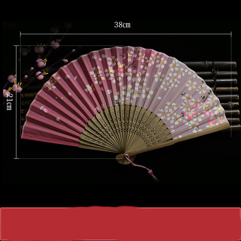 Vintage Hand Fan | Chinese-Japanese Folding Style | Smooth Operation for Performance