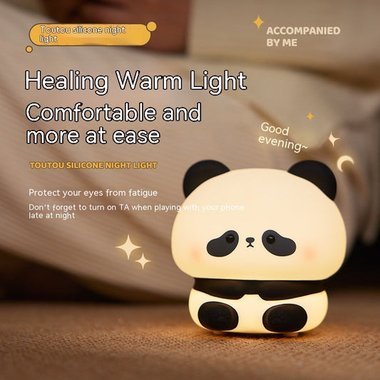 Touch Control Panda Night Light | Flexible Squishy Body | Automatic Sleep Timer