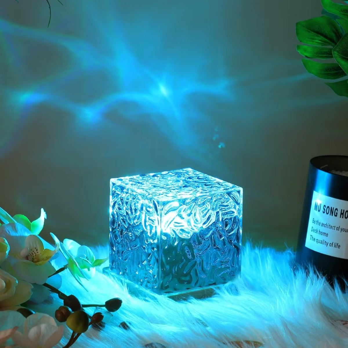 Water Ripple Projection Lamp | 16 Color Remote Control | USB Portable Ambiance Light