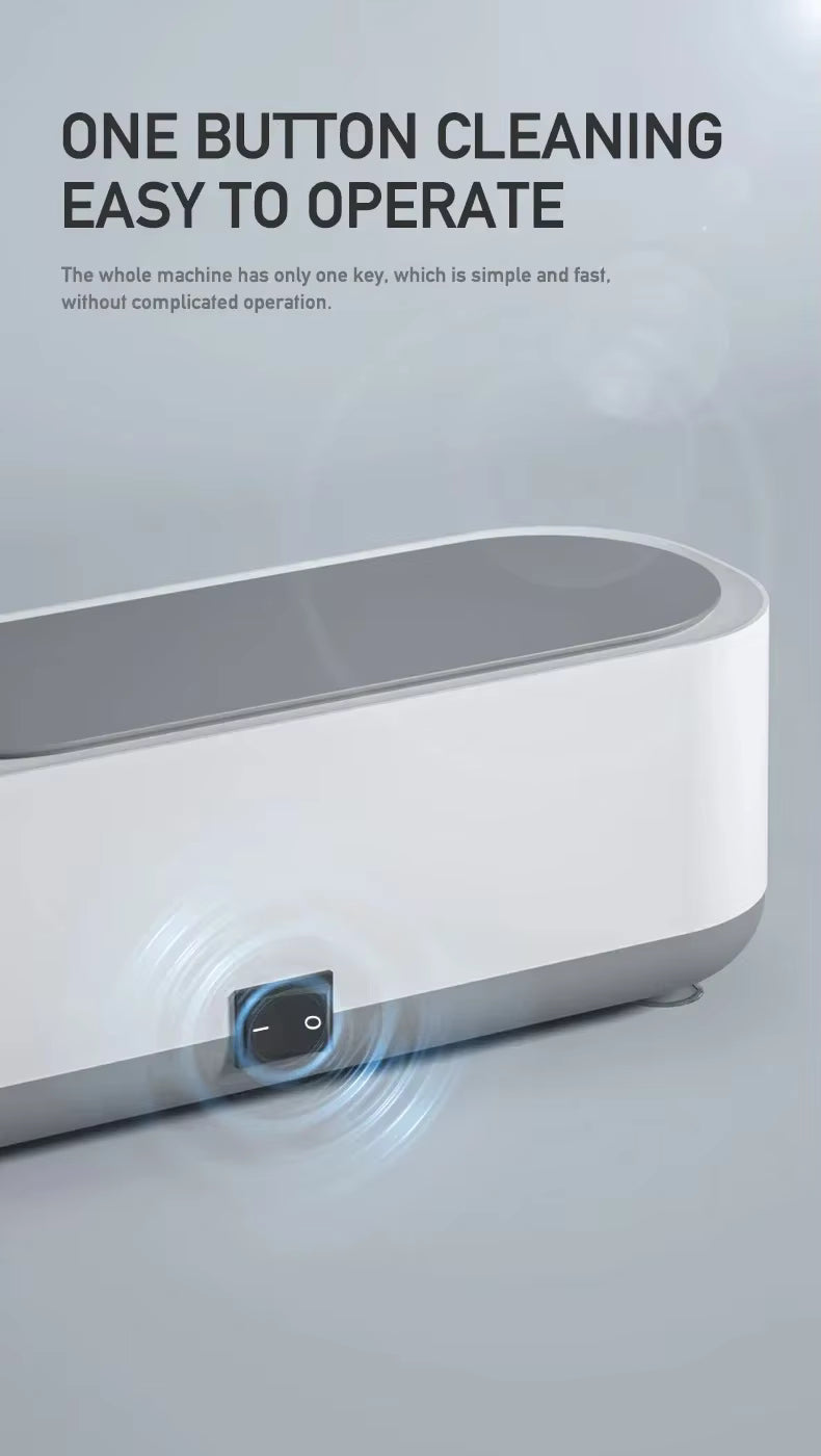 Ultrasonic Jewelry Cleaner | Professional-Grade Stainless Tank | One-Touch Operation