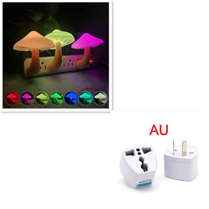 Auto Sensor Mushroom Night Light | Plug-In Light Activated | Warm White & Energy Saving