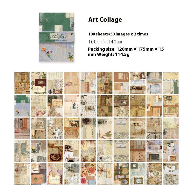 Scrapbook Paper Pack | Vintage Junk Journal Style | Mixed Designs