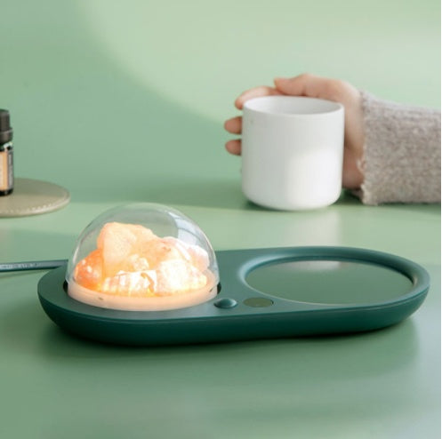 Smart Mug Warmer | PTC Heating & 3-Temp Control | Built-in Aroma Diffuser