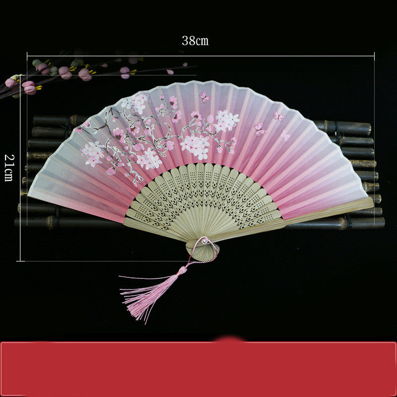 Vintage Hand Fan | Chinese-Japanese Folding Style | Smooth Operation for Performance